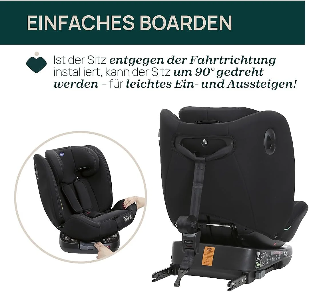 Chicco Unico EVO i-Size con giro 360 para acceso lateral