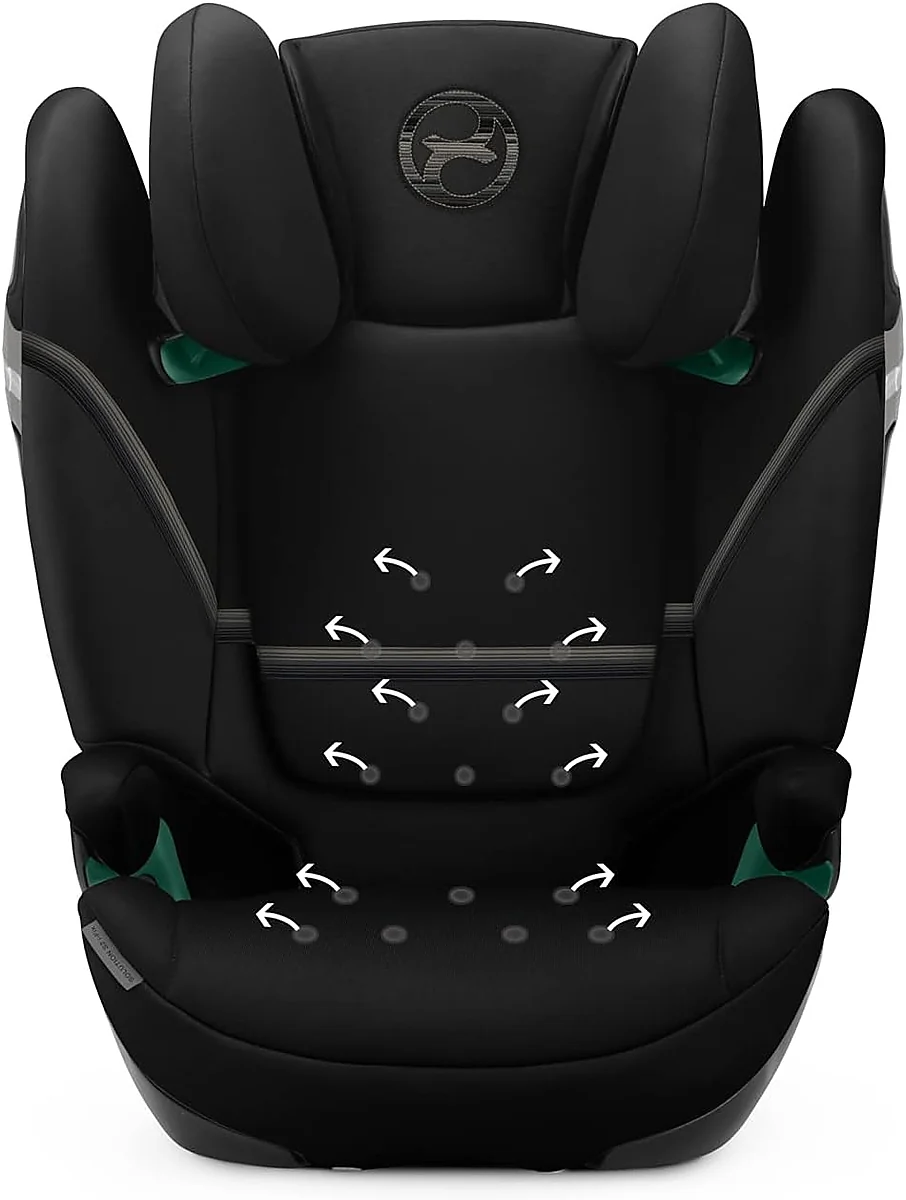 Cybex Solution S2 i-Fix con sistema de ventilación en el respaldo