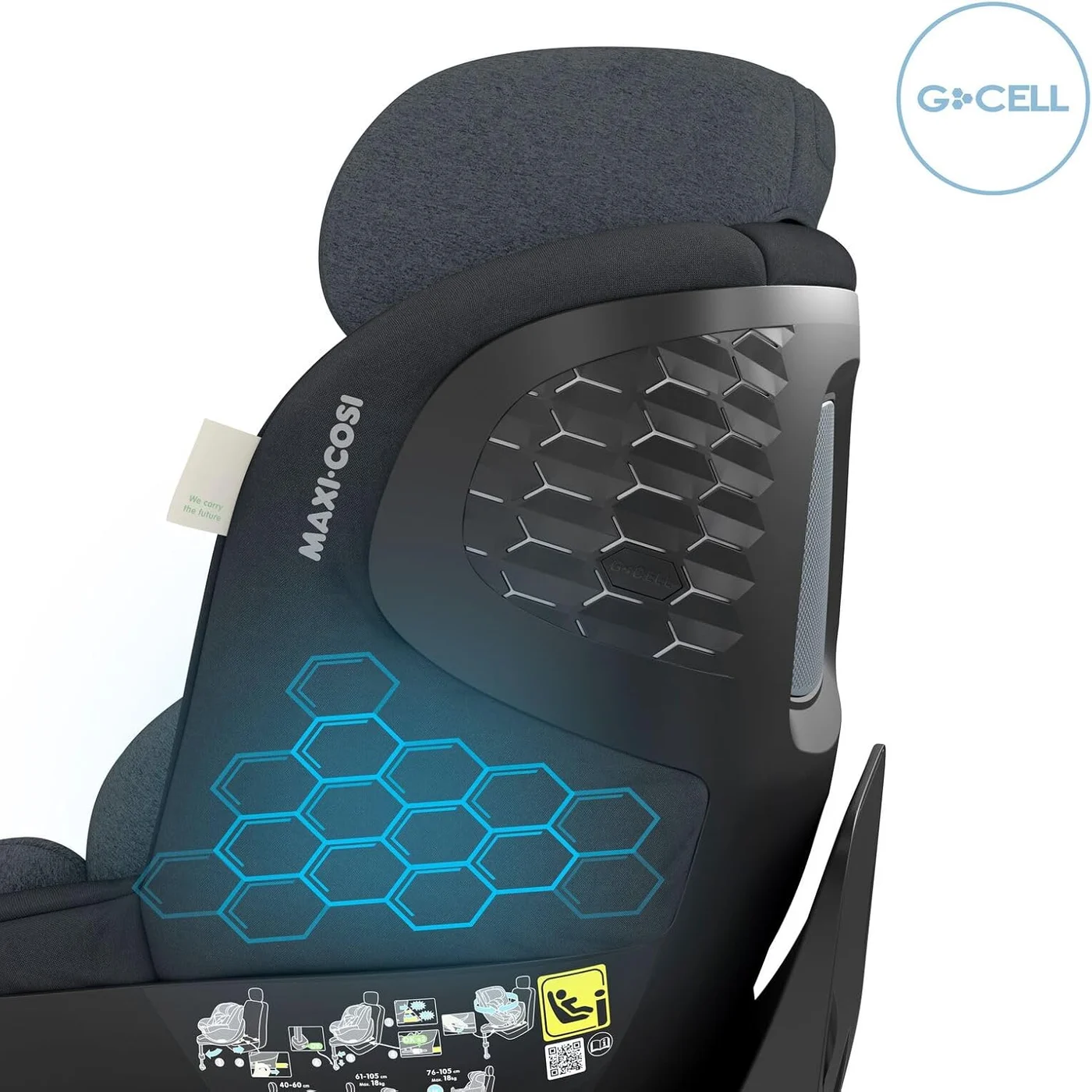 Maxi-Cosi Mica Pro Eco detalle de protección lateral G-CELL y reposacabezas