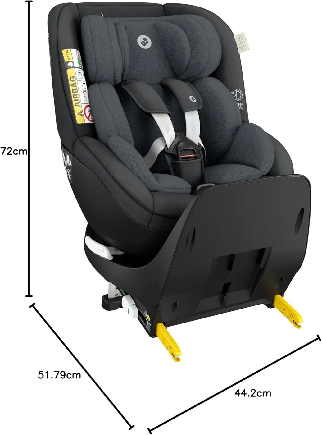 Maxi-Cosi Mica Pro Eco vista lateral con carcasa envolvente y protección lateral